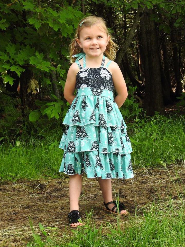 Girl's Be Spontaneous Dress Pattern - Ellie and Mac, Digital (PDF) Sewing Patterns | USA, Canada, UK, Australia