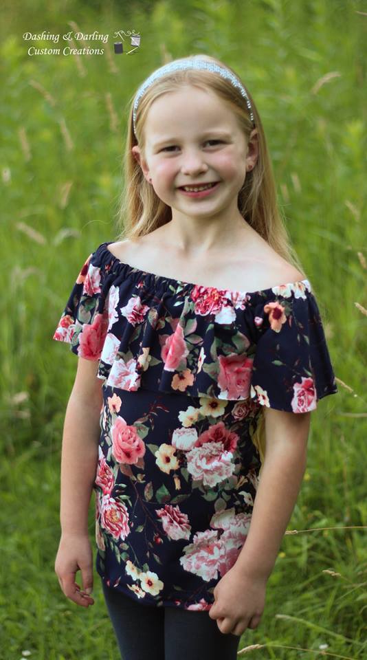 Girl's Be The Leader Top & Romper Pattern - Ellie and Mac, Digital (PDF) Sewing Patterns | USA, Canada, UK, Australia