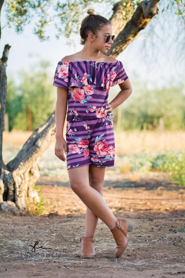 Girl's Be The Leader Top & Romper Pattern - Ellie and Mac, Digital (PDF) Sewing Patterns | USA, Canada, UK, Australia