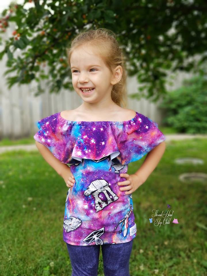 Girl's Be The Leader Top & Romper Pattern - Ellie and Mac, Digital (PDF) Sewing Patterns | USA, Canada, UK, Australia