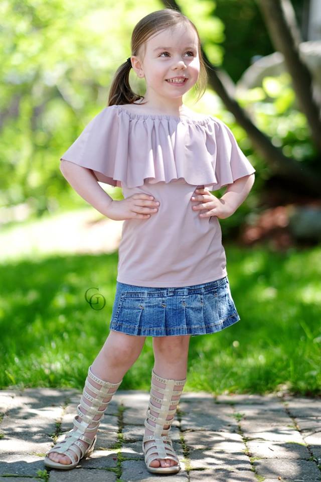 Girl's Be The Leader Top & Romper Pattern - Ellie and Mac, Digital (PDF) Sewing Patterns | USA, Canada, UK, Australia