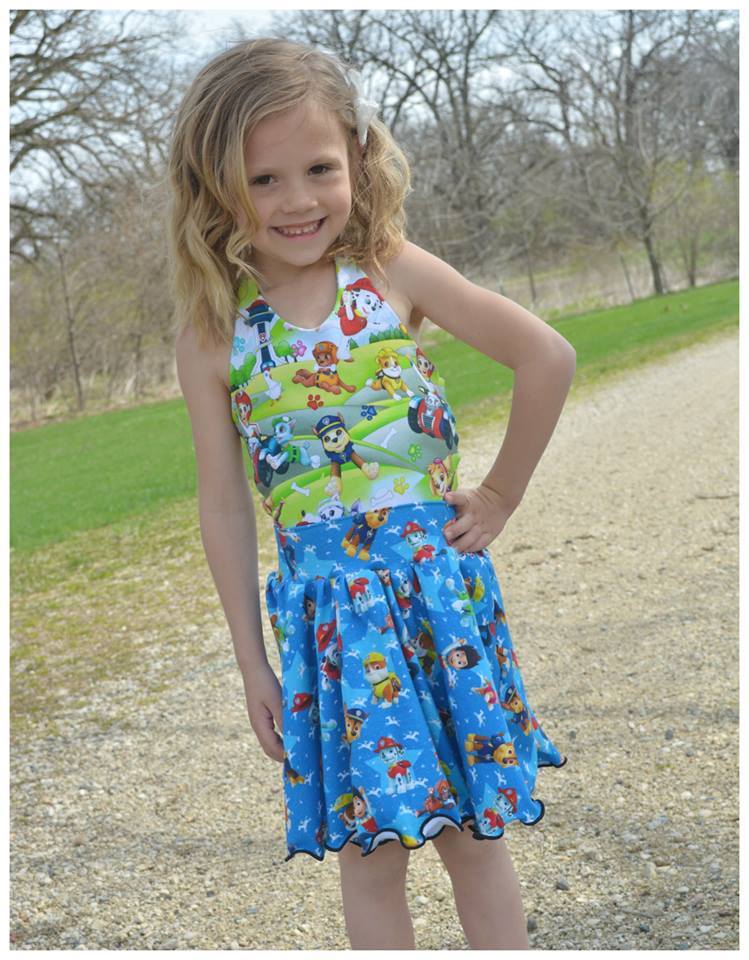 Girl's Be Unstoppable Dress Pattern - Ellie and Mac, Digital (PDF) Sewing Patterns | USA, Canada, UK, Australia