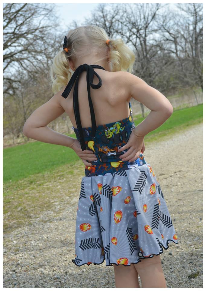 Girl's Be Unstoppable Dress Pattern - Ellie and Mac, Digital (PDF) Sewing Patterns | USA, Canada, UK, Australia