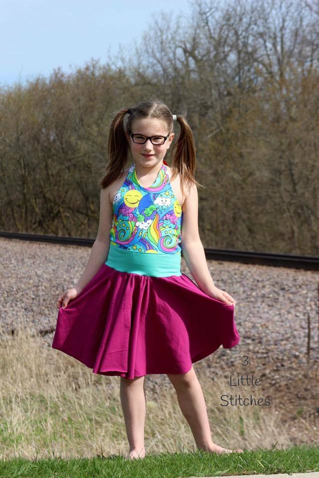 Girl's Be Unstoppable Dress Pattern - Ellie and Mac, Digital (PDF) Sewing Patterns | USA, Canada, UK, Australia