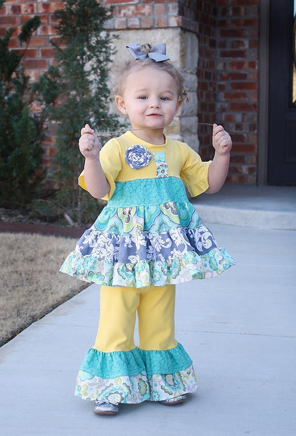 Girl's Boho Twirl Top Pattern - Ellie and Mac, Digital (PDF) Sewing Patterns | USA, Canada, UK, Australia