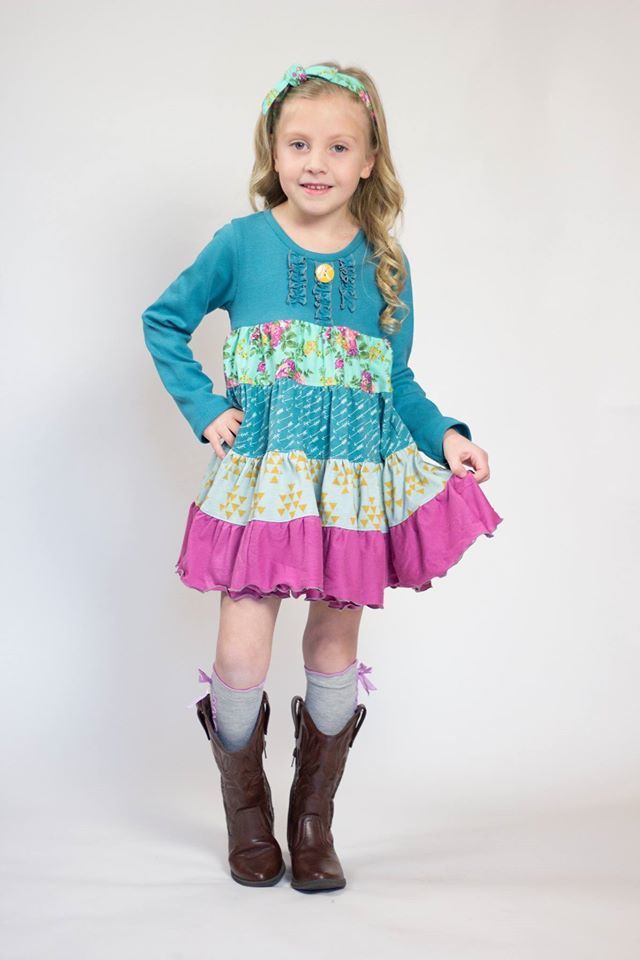 Girl's Boho Twirl Top Pattern - Ellie and Mac, Digital (PDF) Sewing Patterns | USA, Canada, UK, Australia