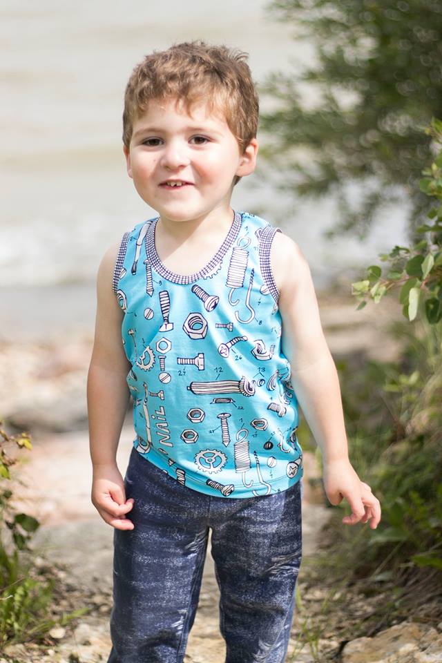 Boy's Great Adventure Tank Top Pattern - Ellie and Mac, Digital (PDF) Sewing Patterns | USA, Canada, UK, Australia
