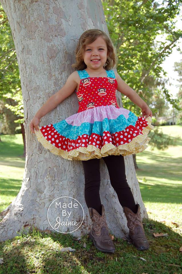 Girls Brooklynn Twirl Top Pattern - Ellie and Mac, Digital (PDF) Sewing Patterns | USA, Canada, UK, Australia