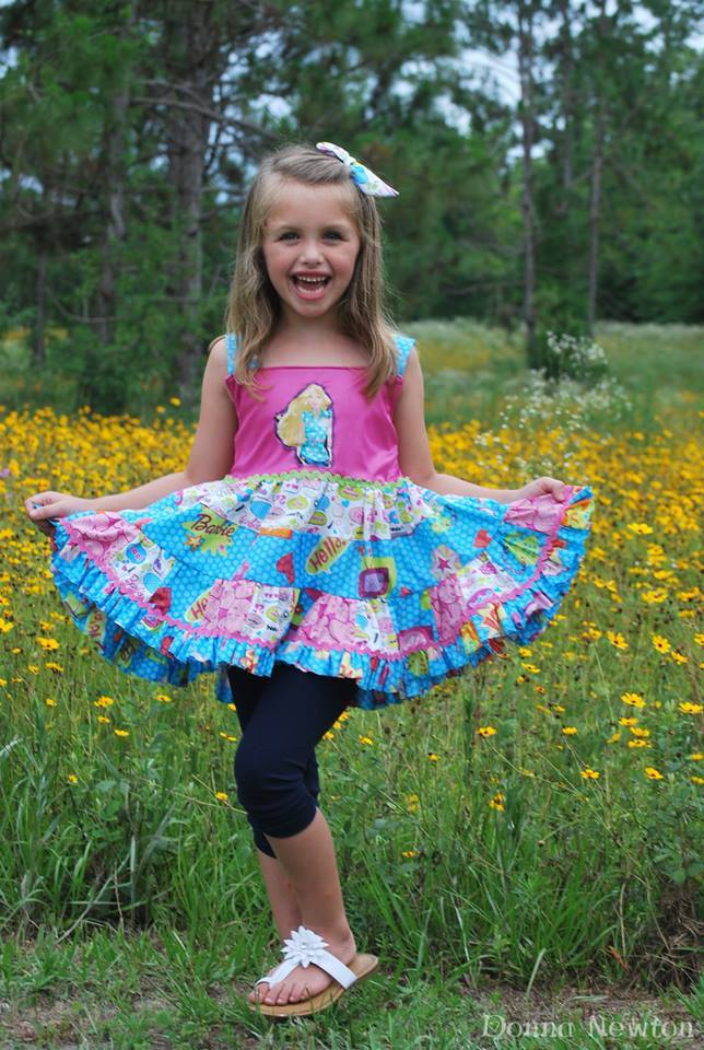 Girls Brooklynn Twirl Top Pattern - Ellie and Mac, Digital (PDF) Sewing Patterns | USA, Canada, UK, Australia