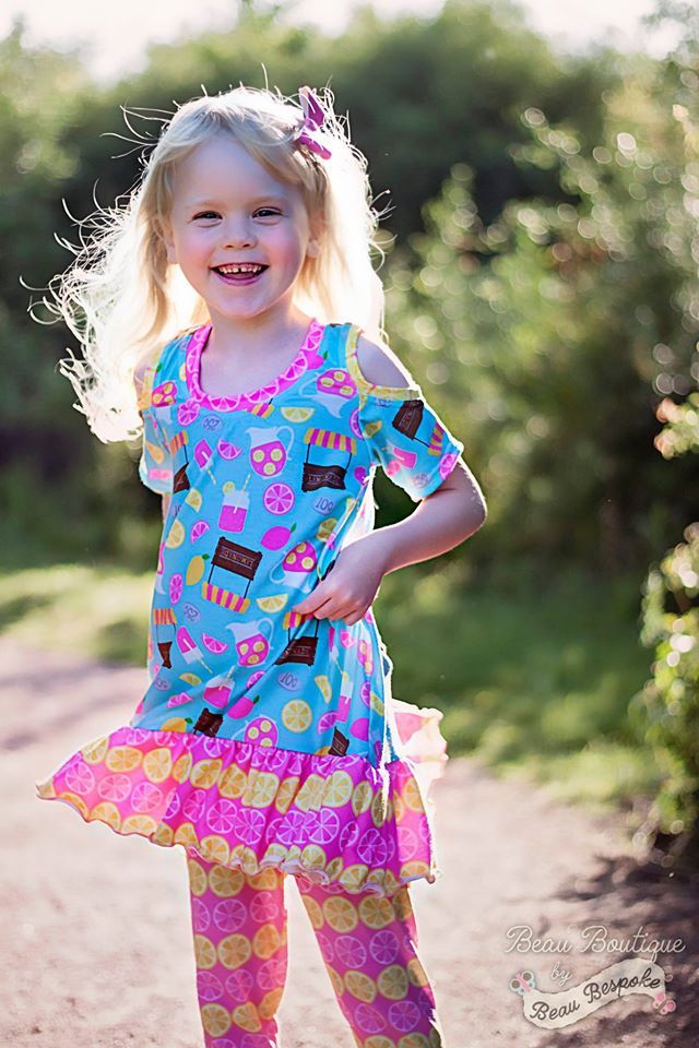 Girl's Cold Shoulder Tunic Pattern - Ellie and Mac, Digital (PDF) Sewing Patterns | USA, Canada, UK, Australia