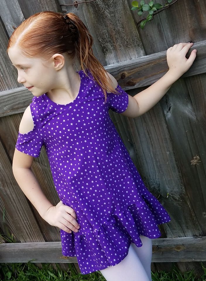 Cold Shoulder Tunic Pattern (kid's) - Clearance Sale