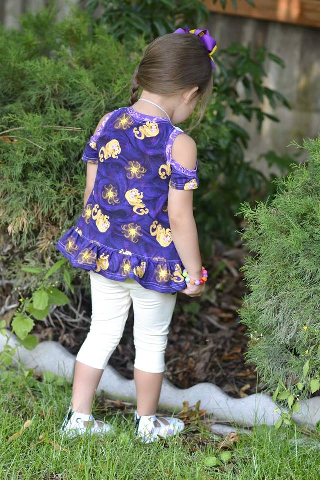 Cold Shoulder Tunic Pattern (kid's) - Clearance Sale