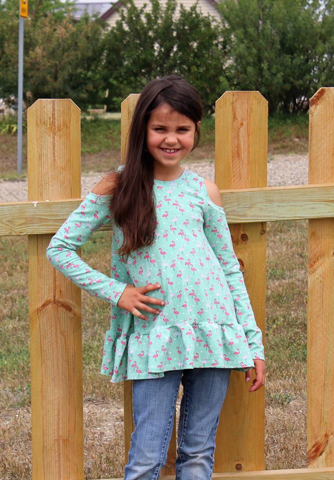 Cold Shoulder Tunic Pattern (kid's) - Clearance Sale