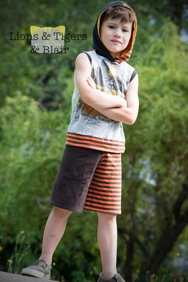 Boys Conner Shorts Pattern - Ellie and Mac, Digital (PDF) Sewing Patterns | USA, Canada, UK, Australia