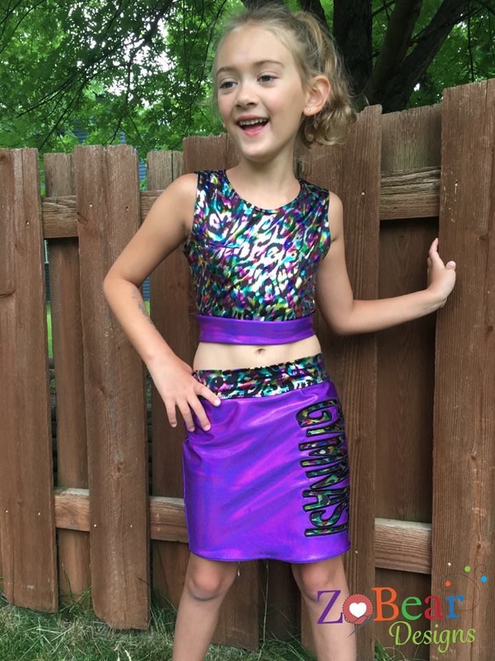 Girls Beach Dreaming Crop Top Pattern - Ellie and Mac, Digital (PDF) Sewing Patterns | USA, Canada, UK, Australia