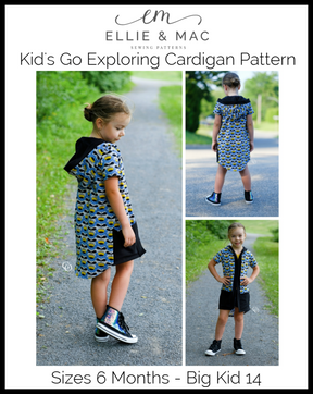 Kid's Go Exploring Cardigan Pattern