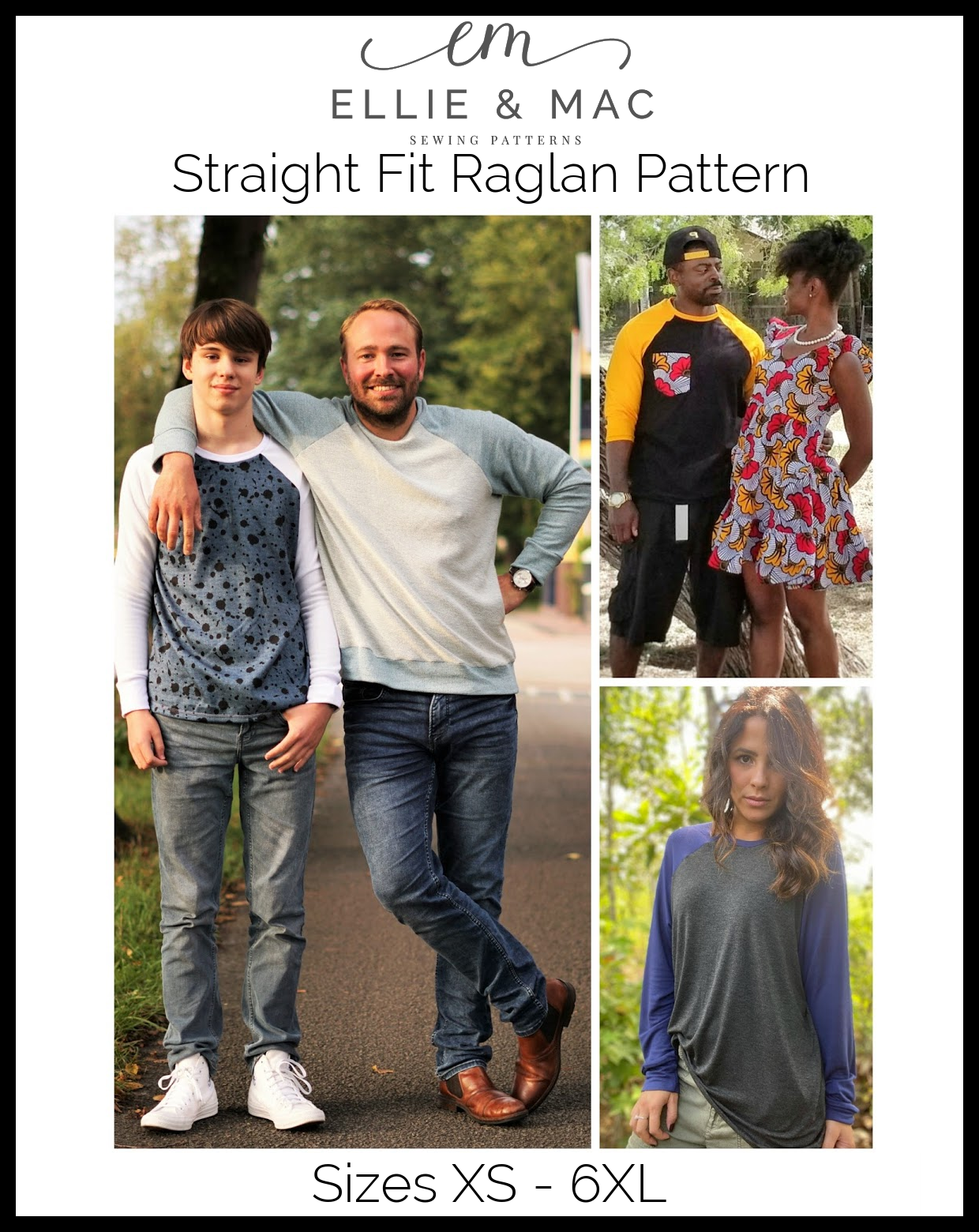 Straight Fit Raglan Top Pattern