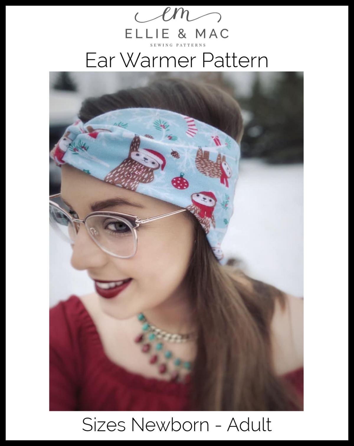 Ear Warmer Headband Pattern (with Button Option for Medical Masks)