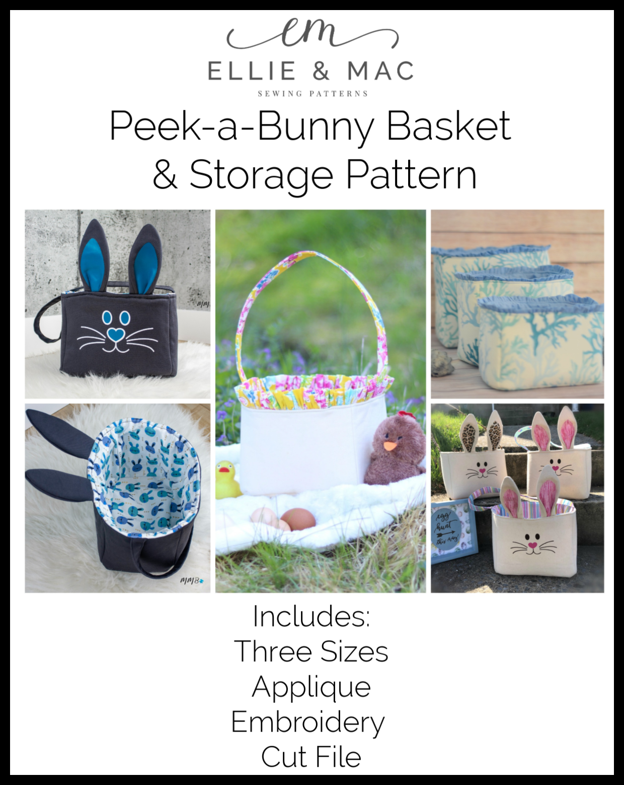 Peek-a-Bunny Basket & Storage Pattern