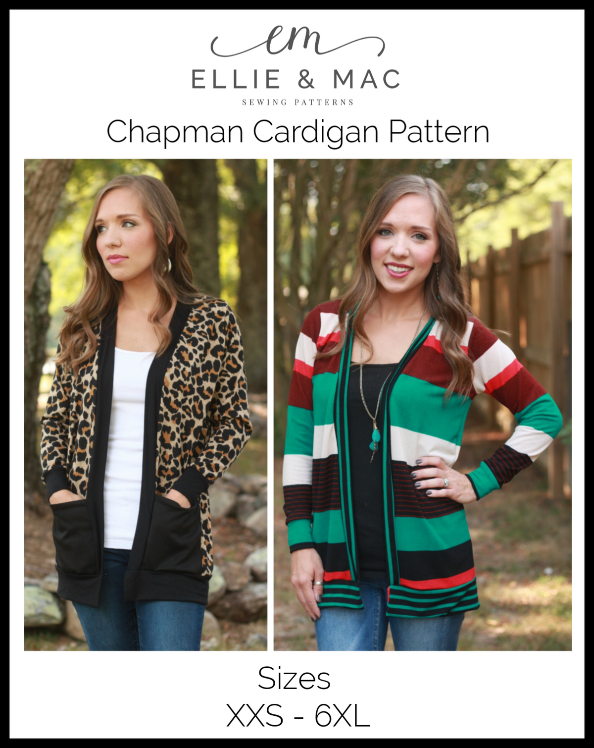 Adult Chapman Cardigan Pattern Curvy Fit