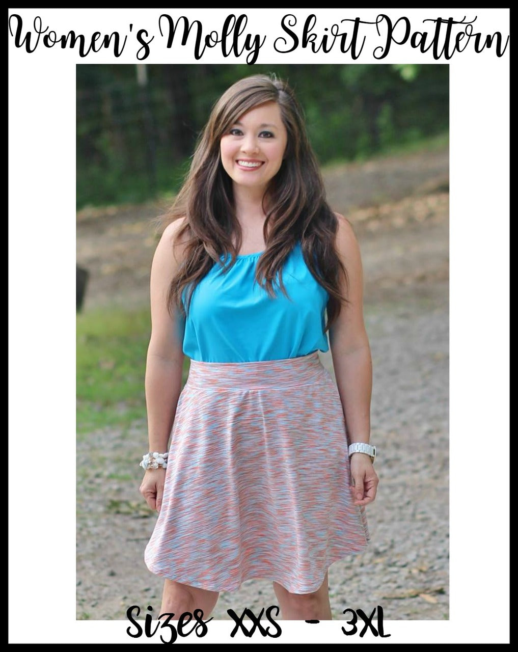 Teen's &  Women's Molly Skirt Pattern - Ellie and Mac, Digital (PDF) Sewing Patterns | USA, Canada, UK, Australia