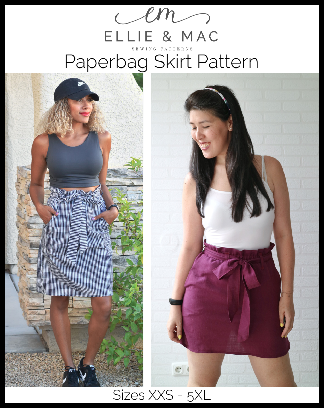 Button up paper bag skirt deals