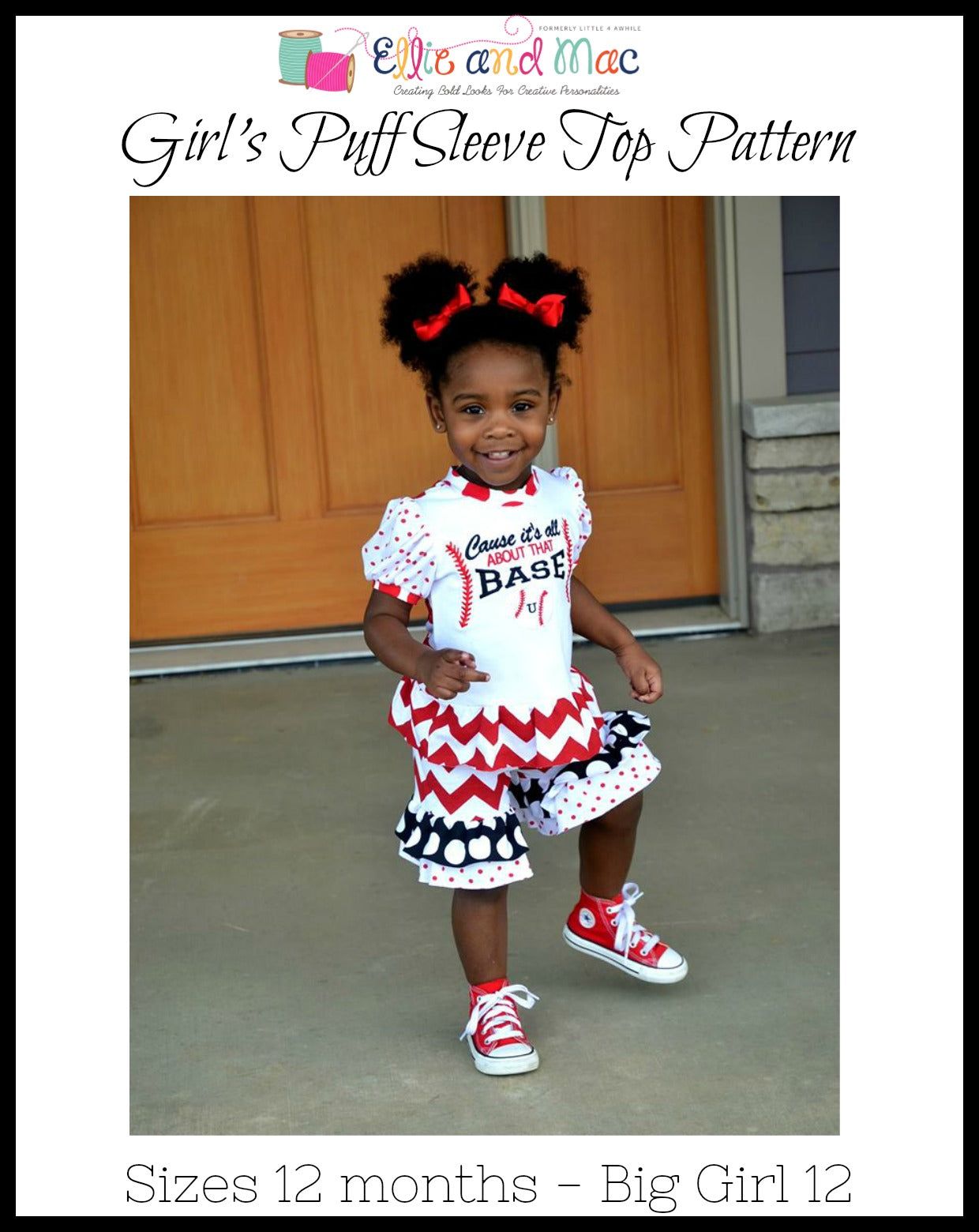 Girls Puff Sleeve Top Pattern - Clearance Sale