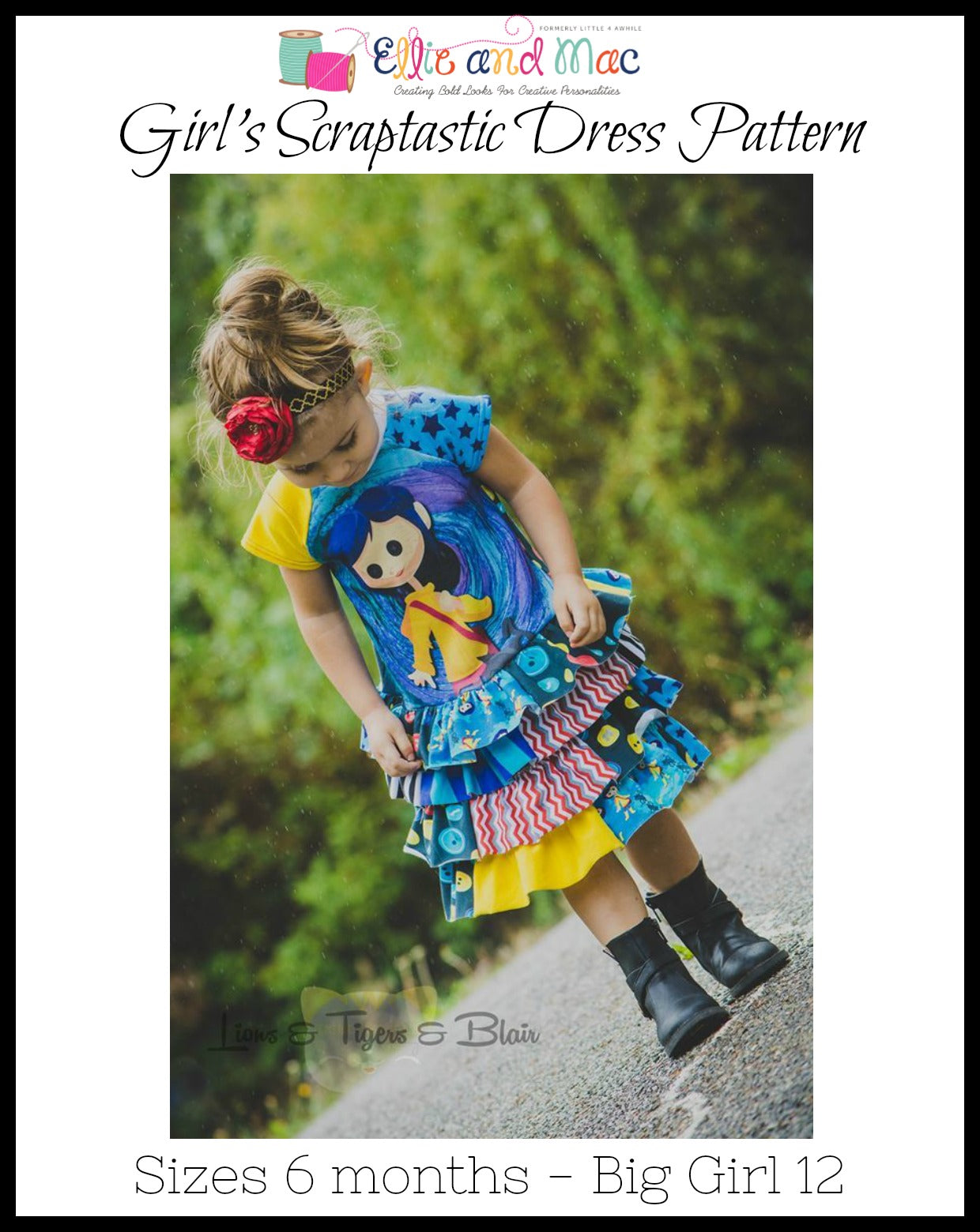 Kids Scraptastic Ruffle Dress Pattern - Clearance Sale
