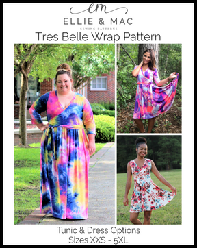 Tres Belle Wrap Tunic & Dress Pattern