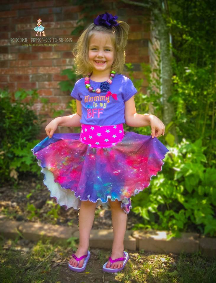 Girl's Everly Hi-Low Skirt Pattern - Ellie and Mac, Digital (PDF) Sewing Patterns | USA, Canada, UK, Australia