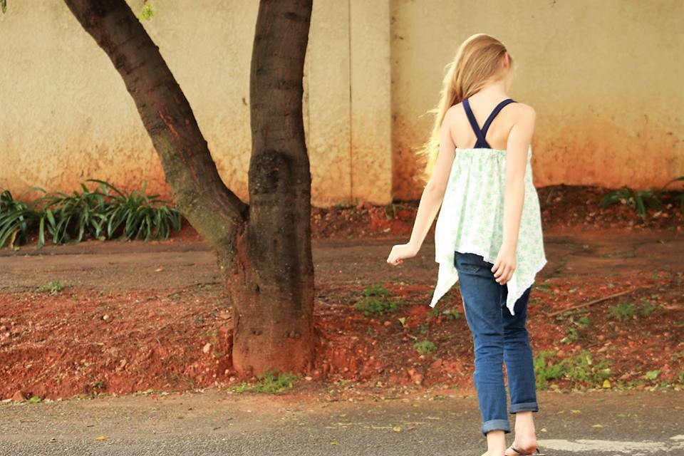 Girl's Free To Be Me Tank Pattern - Ellie and Mac, Digital (PDF) Sewing Patterns | USA, Canada, UK, Australia