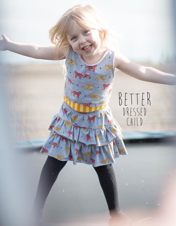 Be Frilly Skirt Pattern - Ellie and Mac, Digital (PDF) Sewing Patterns | USA, Canada, UK, Australia