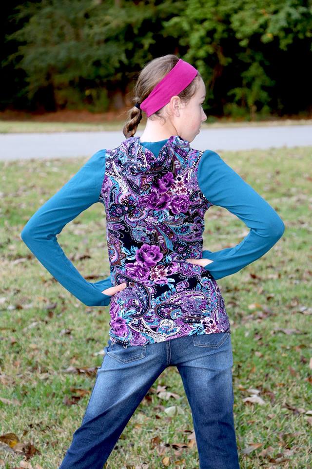 Girl's Game Time Hoodie Pattern - Ellie and Mac, Digital (PDF) Sewing Patterns | USA, Canada, UK, Australia