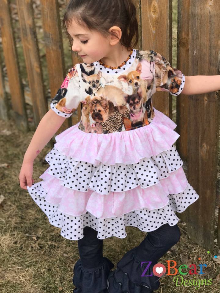 Girl's Glam It Up Top Pattern - Ellie and Mac, Digital (PDF) Sewing Patterns | USA, Canada, UK, Australia