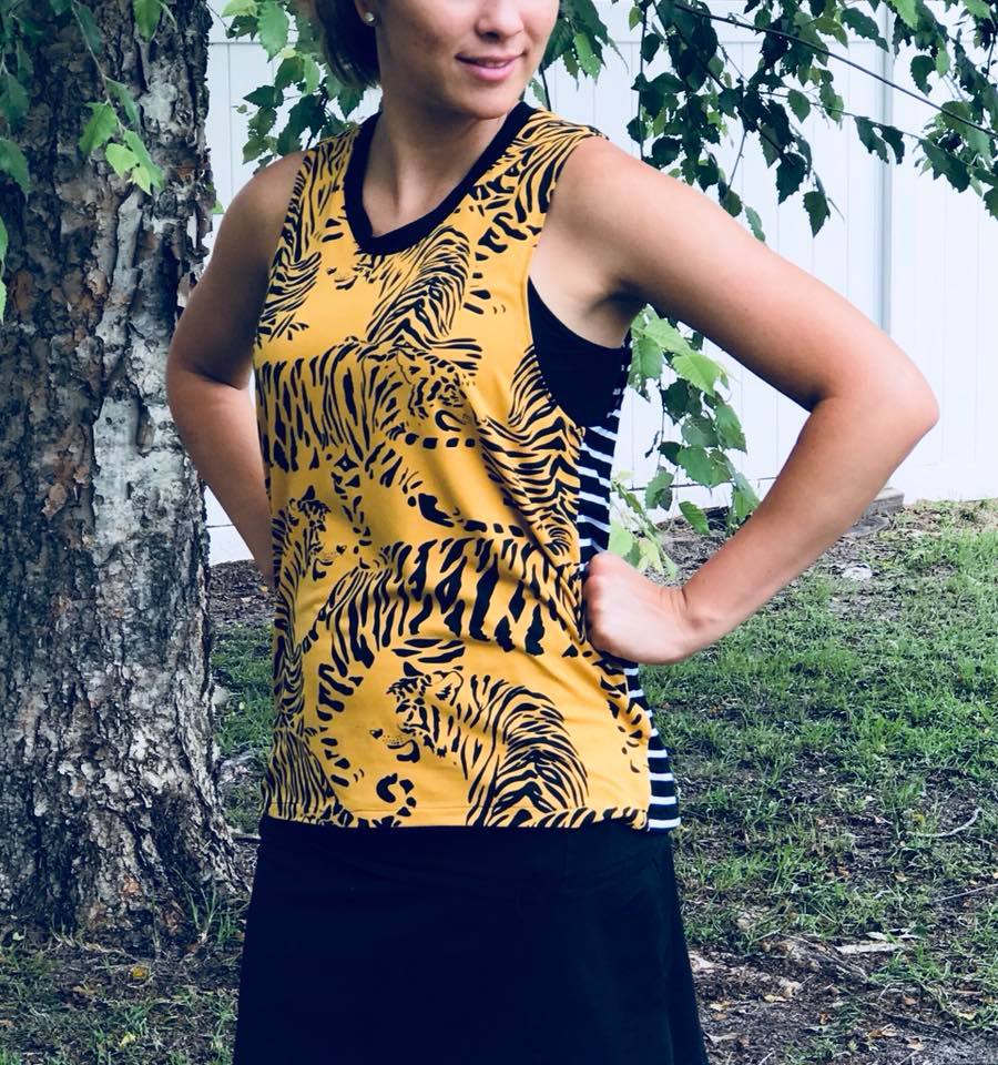 Women's Good Sport Tank Pattern - Ellie and Mac, Digital (PDF) Sewing Patterns | USA, Canada, UK, Australia