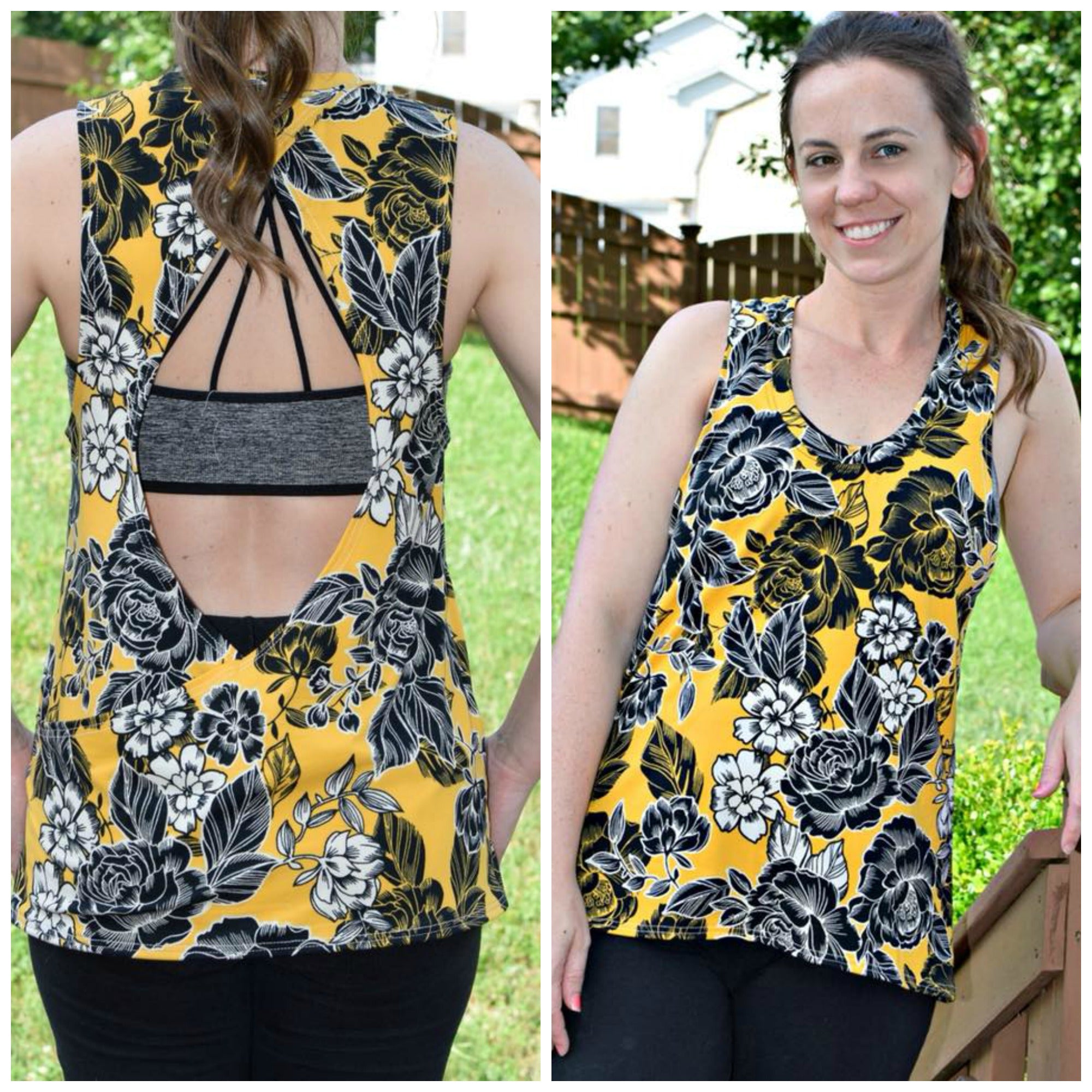 Women's Good Sport Tank Pattern - Ellie and Mac, Digital (PDF) Sewing Patterns | USA, Canada, UK, Australia
