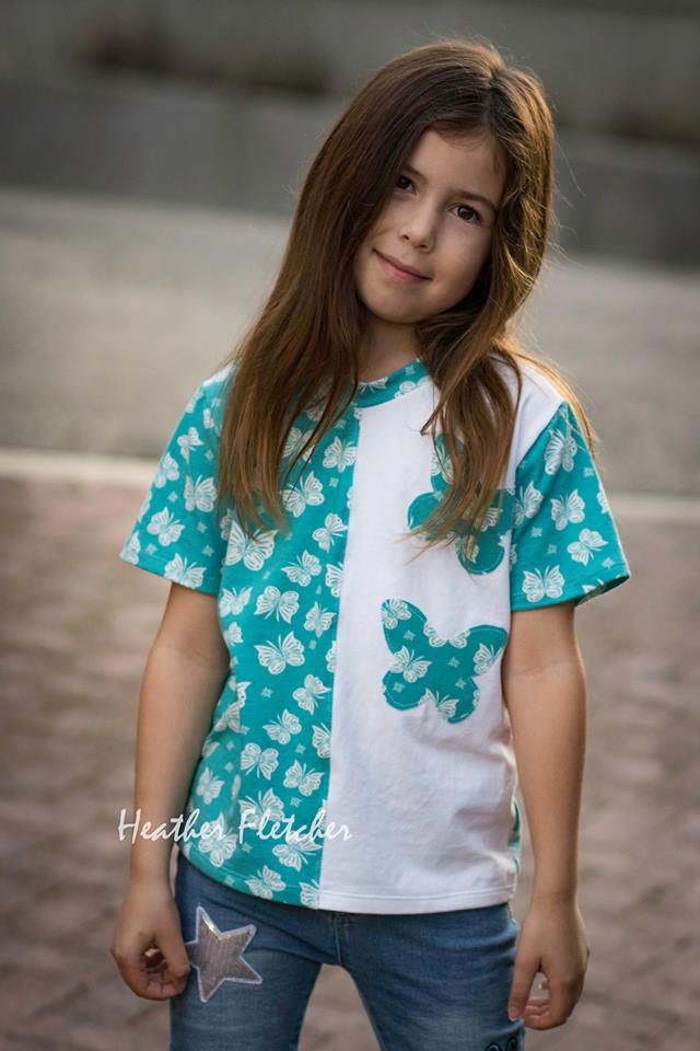 Unisex Half Pipe Tee Pattern - Ellie and Mac, Digital (PDF) Sewing Patterns | USA, Canada, UK, Australia