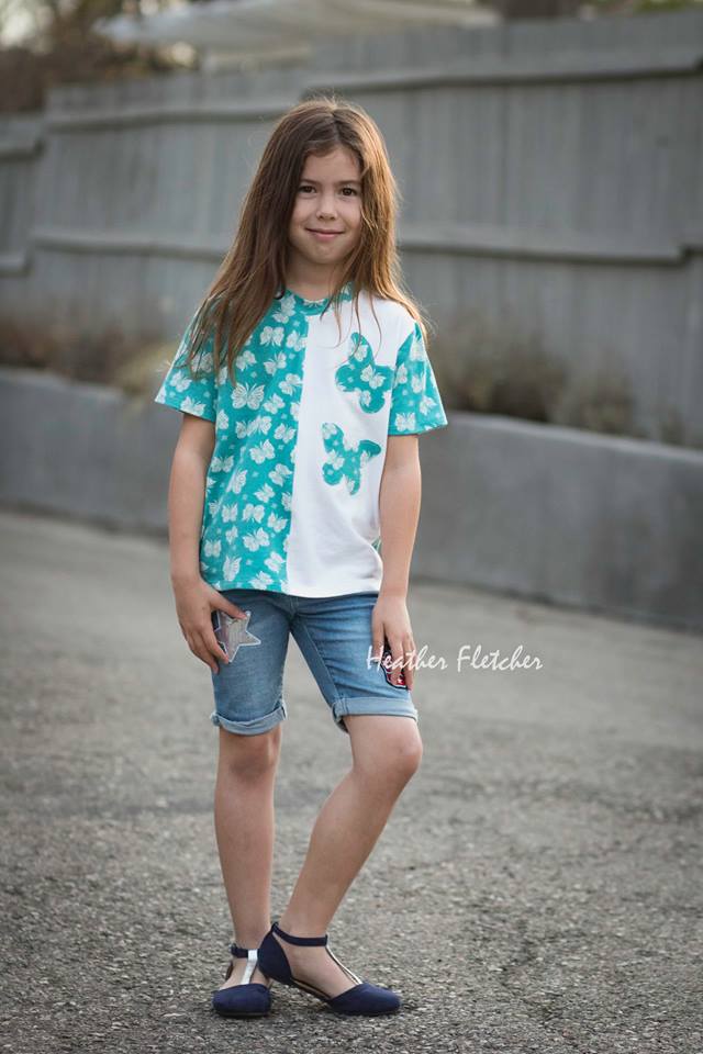 Unisex Half Pipe Tee Pattern - Ellie and Mac, Digital (PDF) Sewing Patterns | USA, Canada, UK, Australia