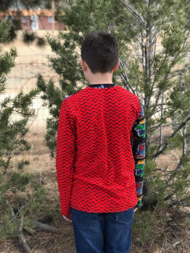 Unisex Half Pipe Tee Pattern - Ellie and Mac, Digital (PDF) Sewing Patterns | USA, Canada, UK, Australia