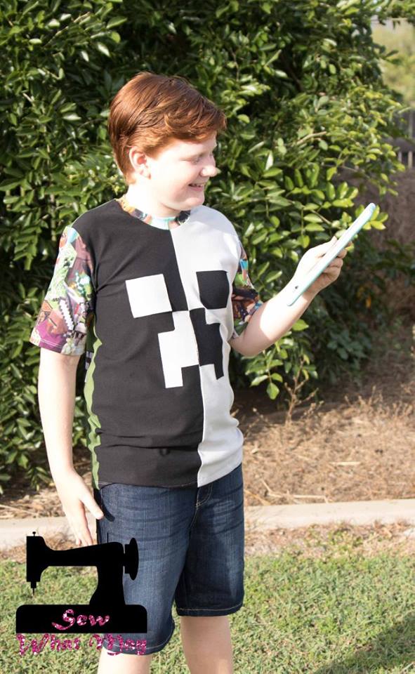 Unisex Half Pipe Tee Pattern - Ellie and Mac, Digital (PDF) Sewing Patterns | USA, Canada, UK, Australia