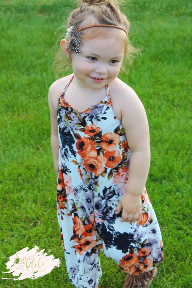 Girl's Hip Hop Romper Pattern - Ellie and Mac, Digital (PDF) Sewing Patterns | USA, Canada, UK, Australia