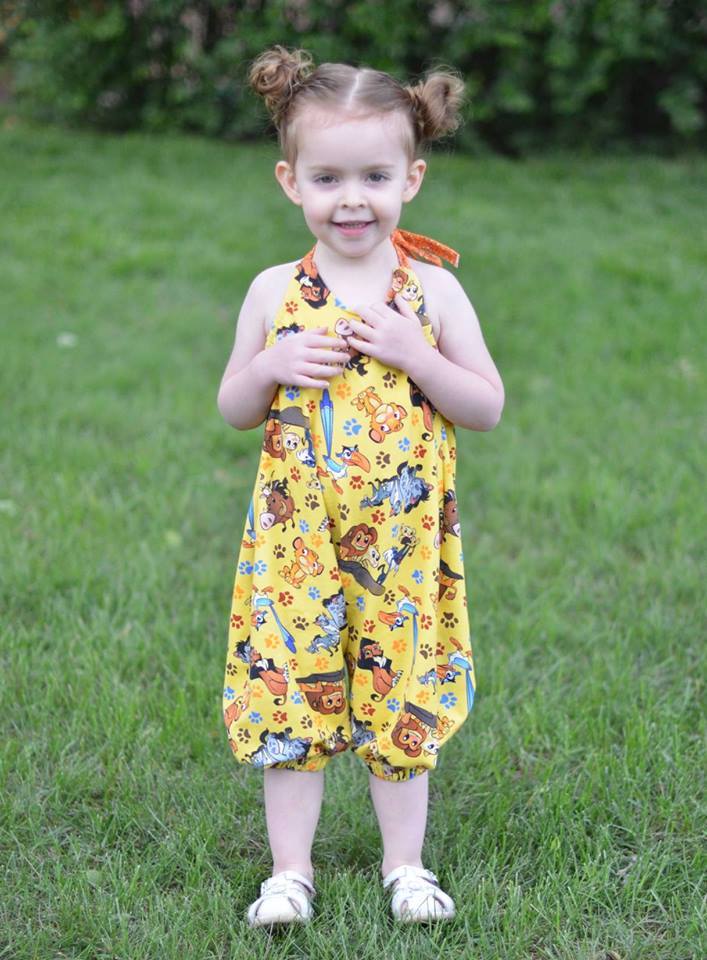 Girl's Hip Hop Romper Pattern - Ellie and Mac, Digital (PDF) Sewing Patterns | USA, Canada, UK, Australia
