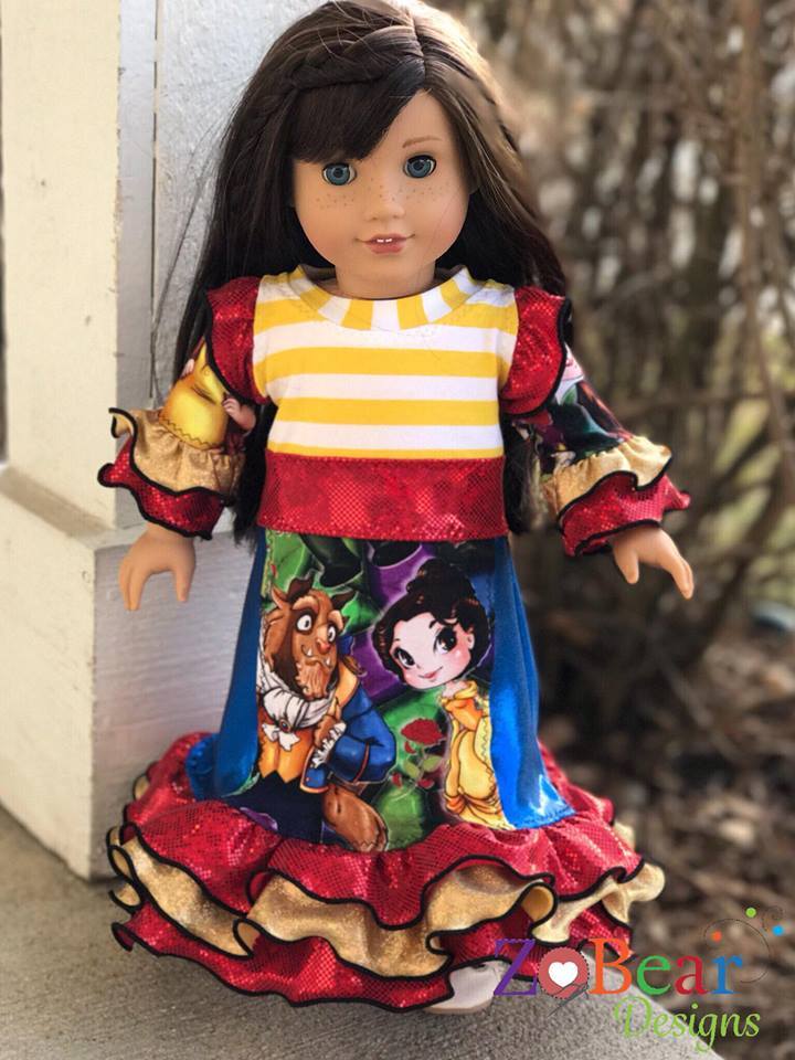 Kieran Doll Dress Sewing Pattern - Clearance Sale