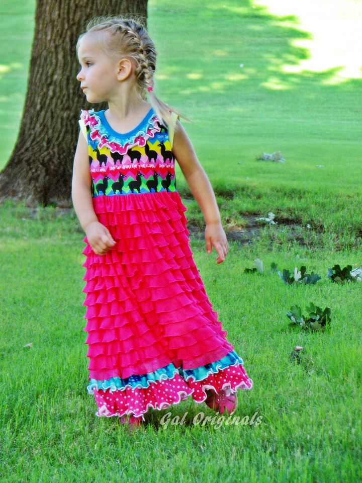 Girls Kennedy Maxi Dress Pattern - Ellie and Mac, Digital (PDF) Sewing Patterns | USA, Canada, UK, Australia