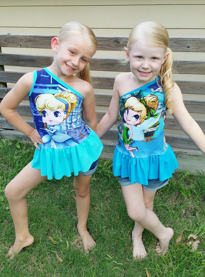 Girl's Live Out Loud One Shoulder Top Pattern - Ellie and Mac, Digital (PDF) Sewing Patterns | USA, Canada, UK, Australia