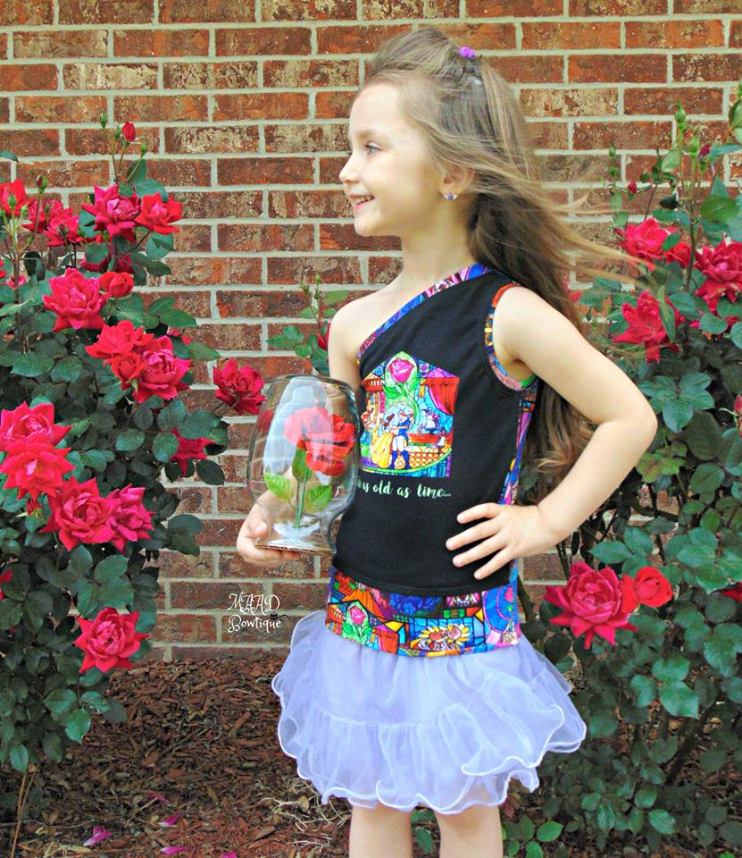 Girl's Live Out Loud One Shoulder Top Pattern - Ellie and Mac, Digital (PDF) Sewing Patterns | USA, Canada, UK, Australia