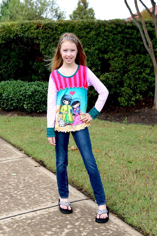 Girls Maddie Hi-Low Tunic Top Pattern - Clearance Sale