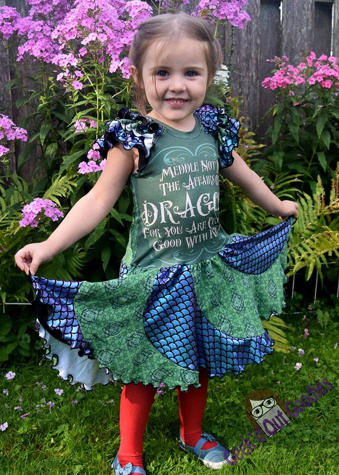 Mermaid Swirl Dress Pattern - Clearance Sale