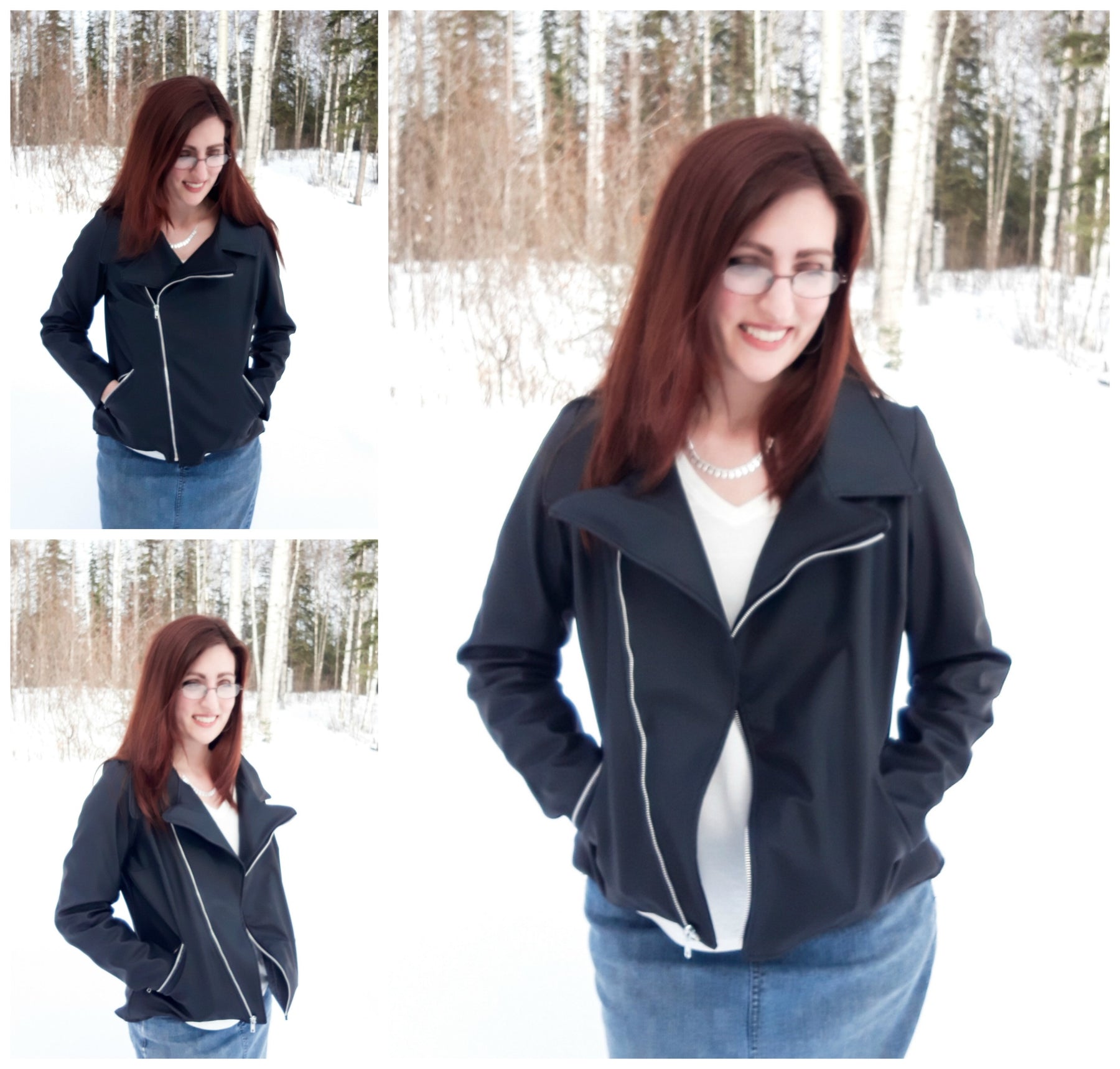 Modern Moto Jacket Pattern Adult