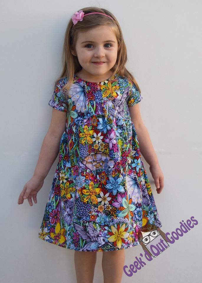 Girl's 90's Dress Pattern - Ellie and Mac, Digital (PDF) Sewing Patterns | USA, Canada, UK, Australia